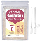 ATNreuro Size 0 Empty Gelatin Capsules - 1000 Count