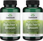 Swanson Butcher's Broom 470 mg - 200 Capsules (2 Pack)