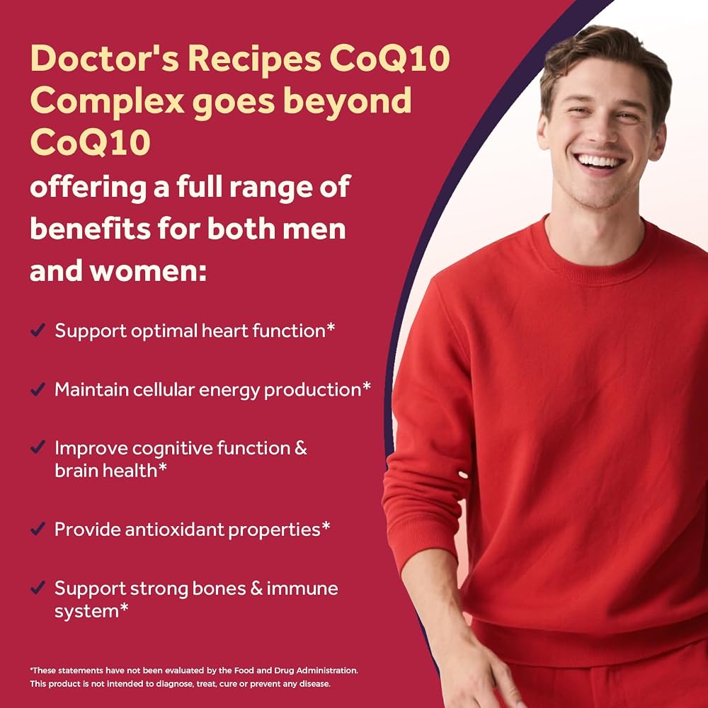 Doctor's Recipes CoQ10 400mg Softgels with PQQ & B-Complex - 120 Softgels - image 3