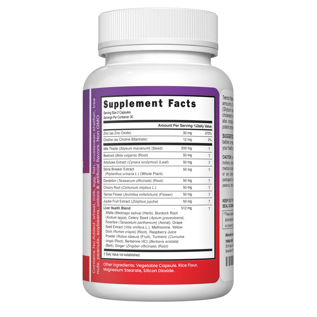 Herba Heal Liver Cleanse Detox Milk Thistle Supplement - 60 Capsules - image 2