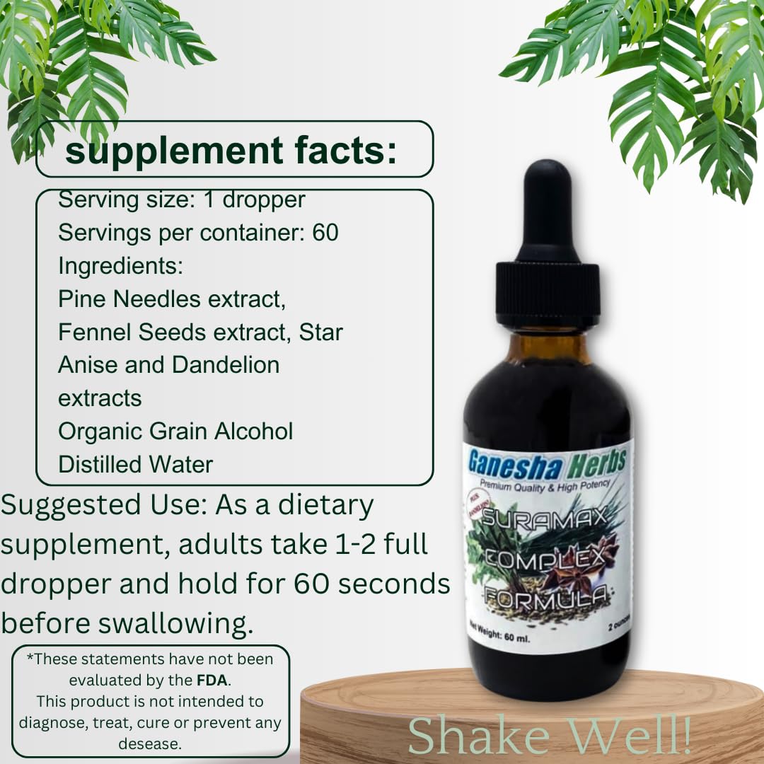 Ganesha Herbs Pine Needle and Suramax Tincture oz