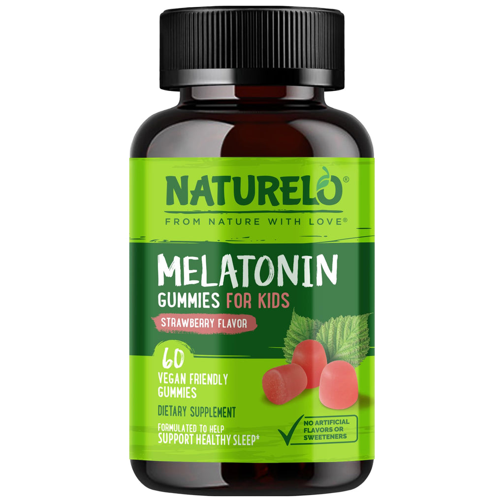 NATURELO Melatonin Gummies for Kids Sleep Support - 60 Gummies