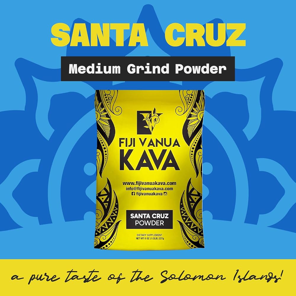 Fiji Vanua Kava Santa Cruz Root Powder Noble Medium Grind - 8oz - image 2