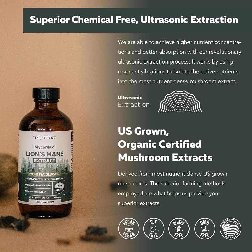 Triquetra Health MycoMax Lions Mane - 70% Beta Glucans