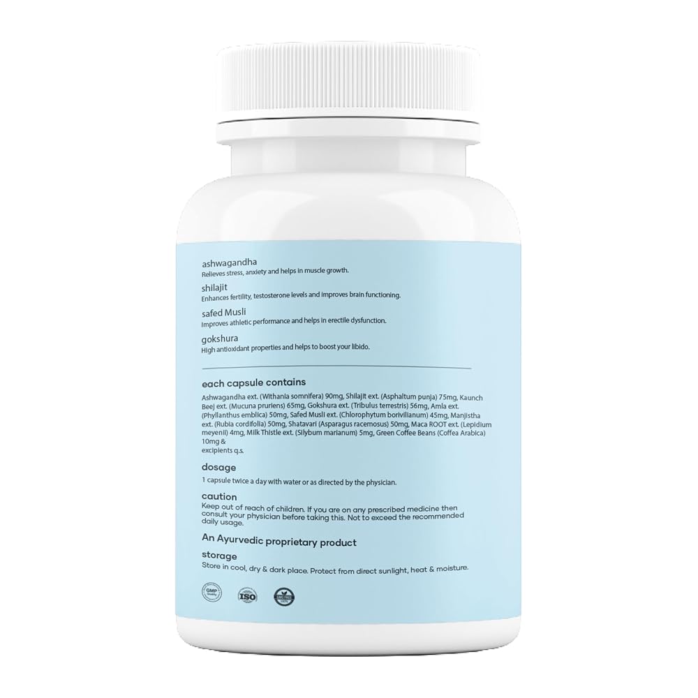 Mars Surgemax Natural Capsules with Shilajit & Safed Musli - 180 Capsules - image 8