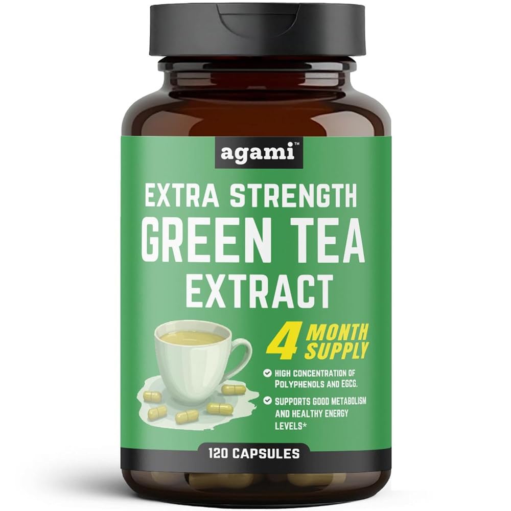 Agami Green Tea Capsules Energy & Metabolism Support - 120 Capsules