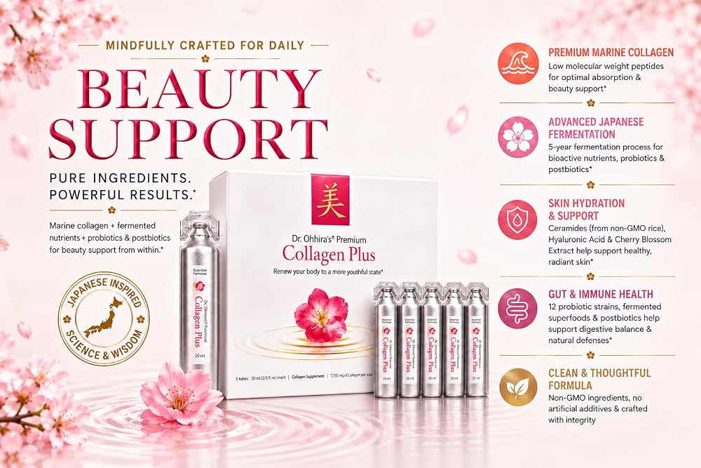 Dr. Ohhira's Premium Collagen Plus Liquid Marine Collagen - 5 Vials - image 8