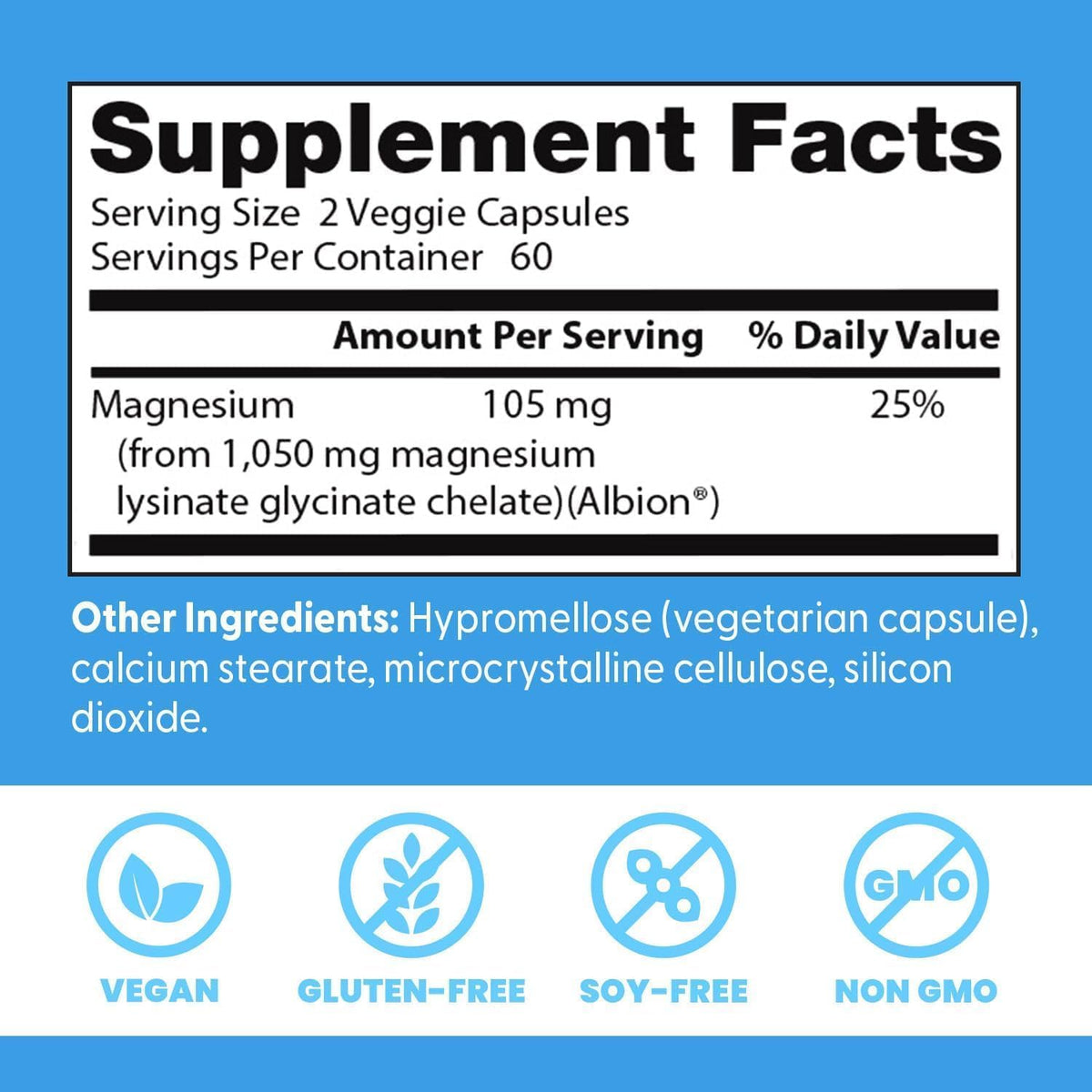 Doctor's BEST Magnesium Glycinate Lysinate for Sleep - 120 Vegetarian Capsules - image 4