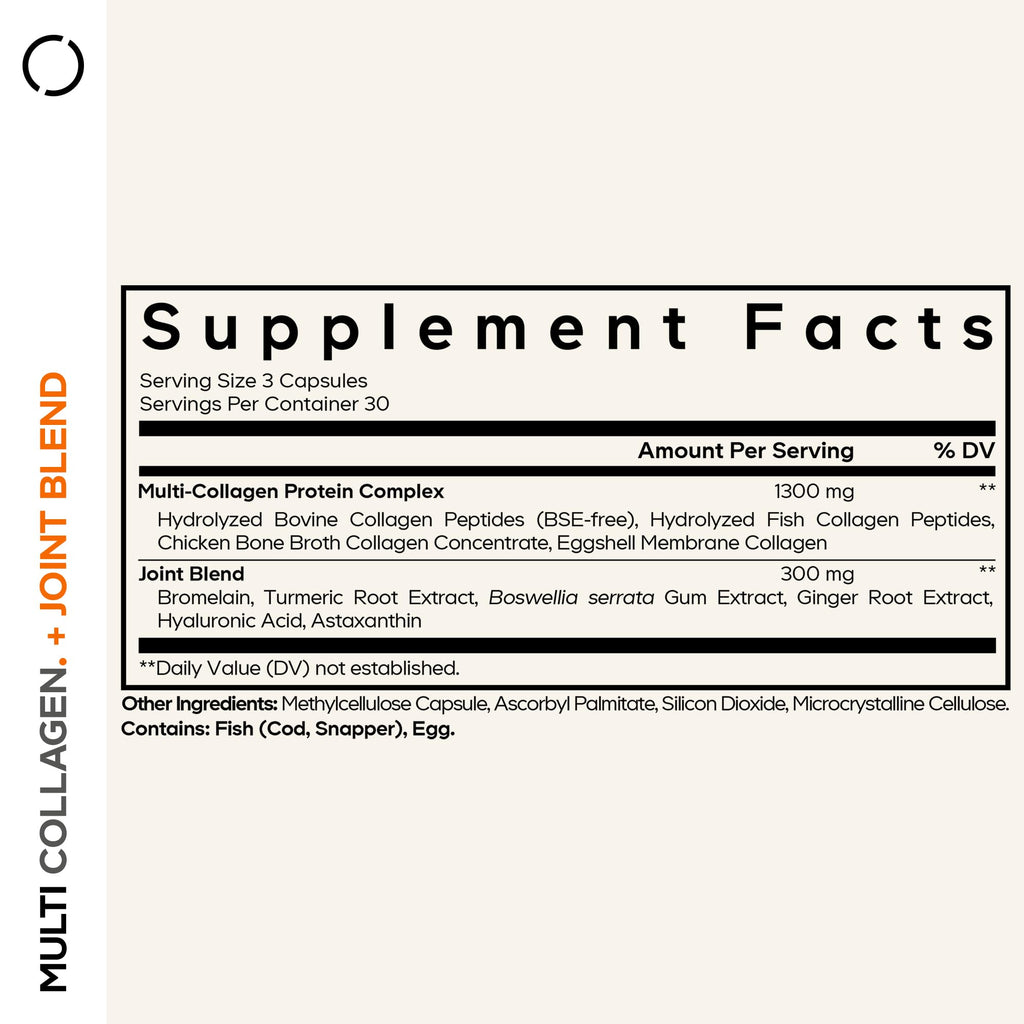 Codeage Multi Collagen Joint Blend with Hyaluronic Acid - 90 Capsules - image 2