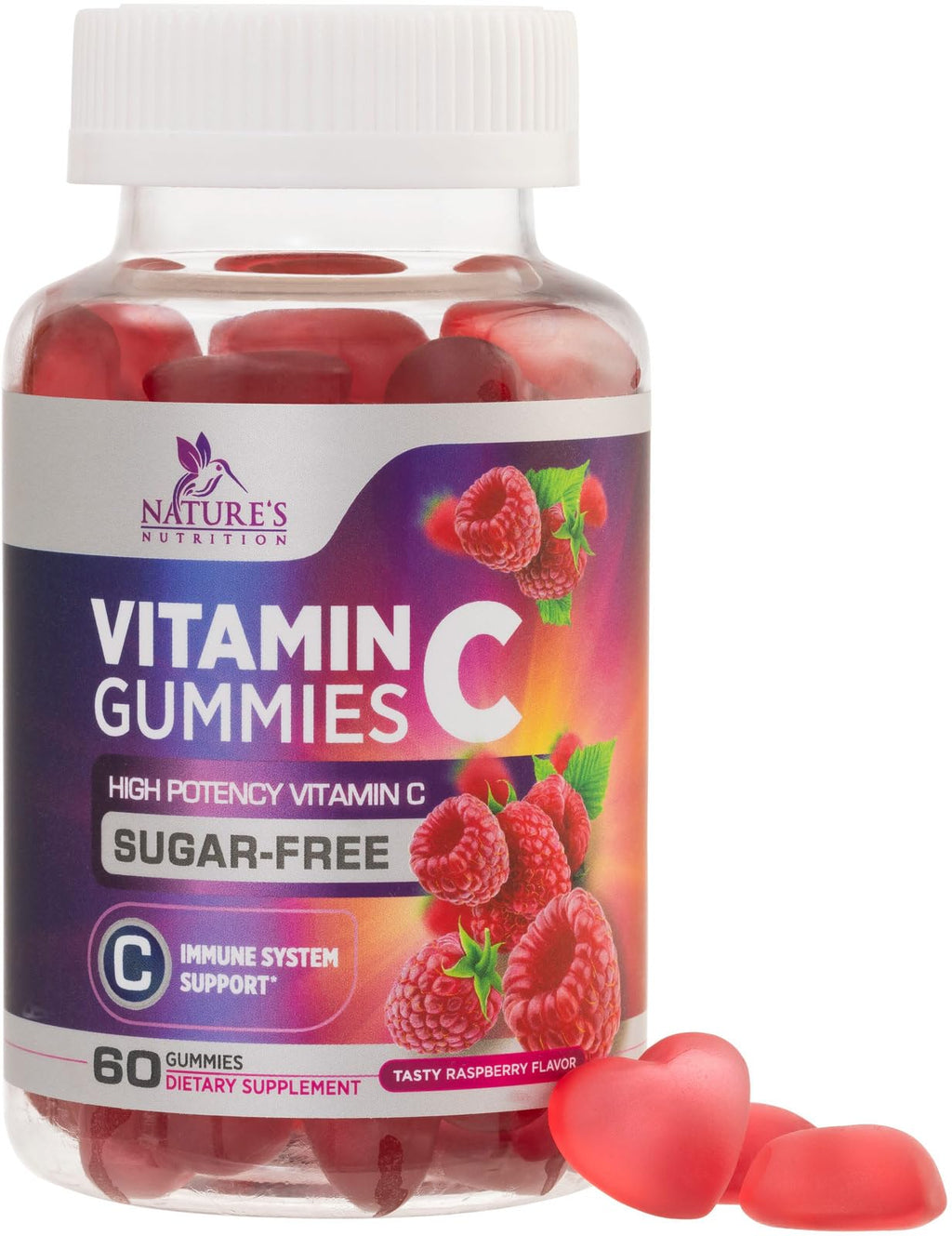 Nature's Nutrition Vitamin C Gummies - 100% Daily Value VitaminC