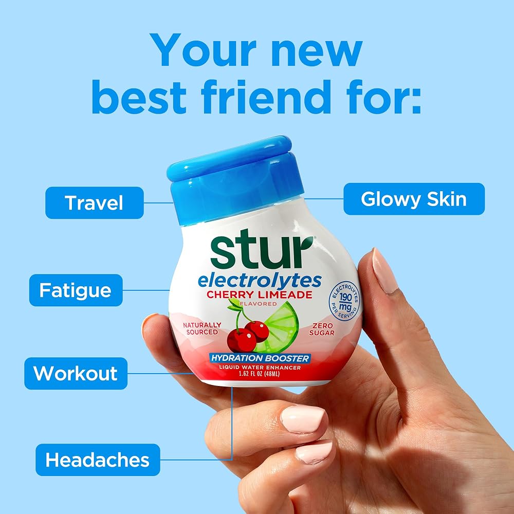 Stur Electrolyte Water Enhancer Cherry Limeade - 5 Bottles - image 5