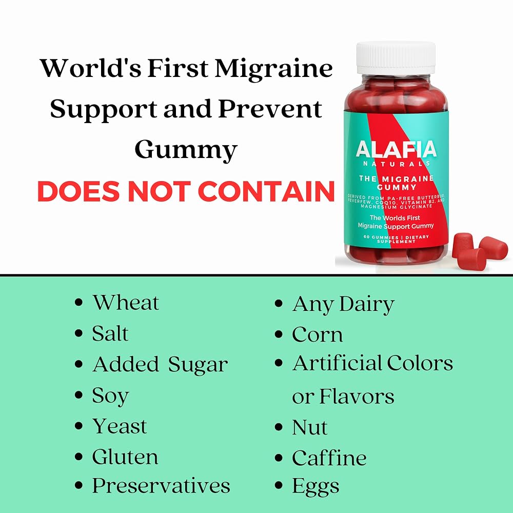 Alafia Naturals The Migraine Gummy - 60 Gummies - image 4