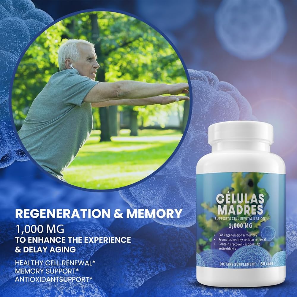 Explendus Celulas Madres AFA Stem Cell Blue Green Algae - 60 Capsules - image 4