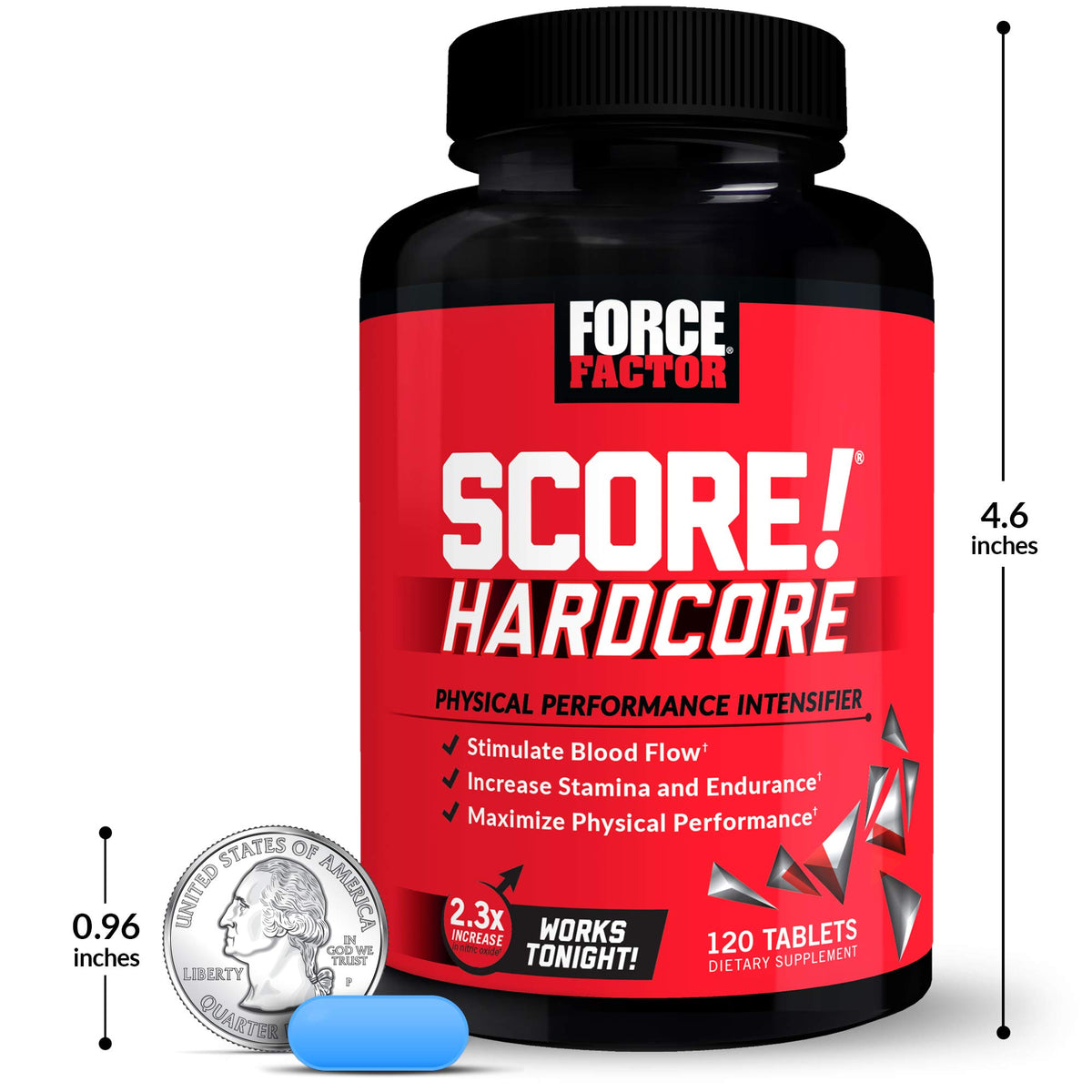 Force Factor Score! Hardcore 120ct 2-Pack