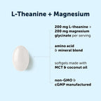 Micro Ingredients L-Theanine 200mg with Magnesium Glycinate - 400 Softgels - image 3