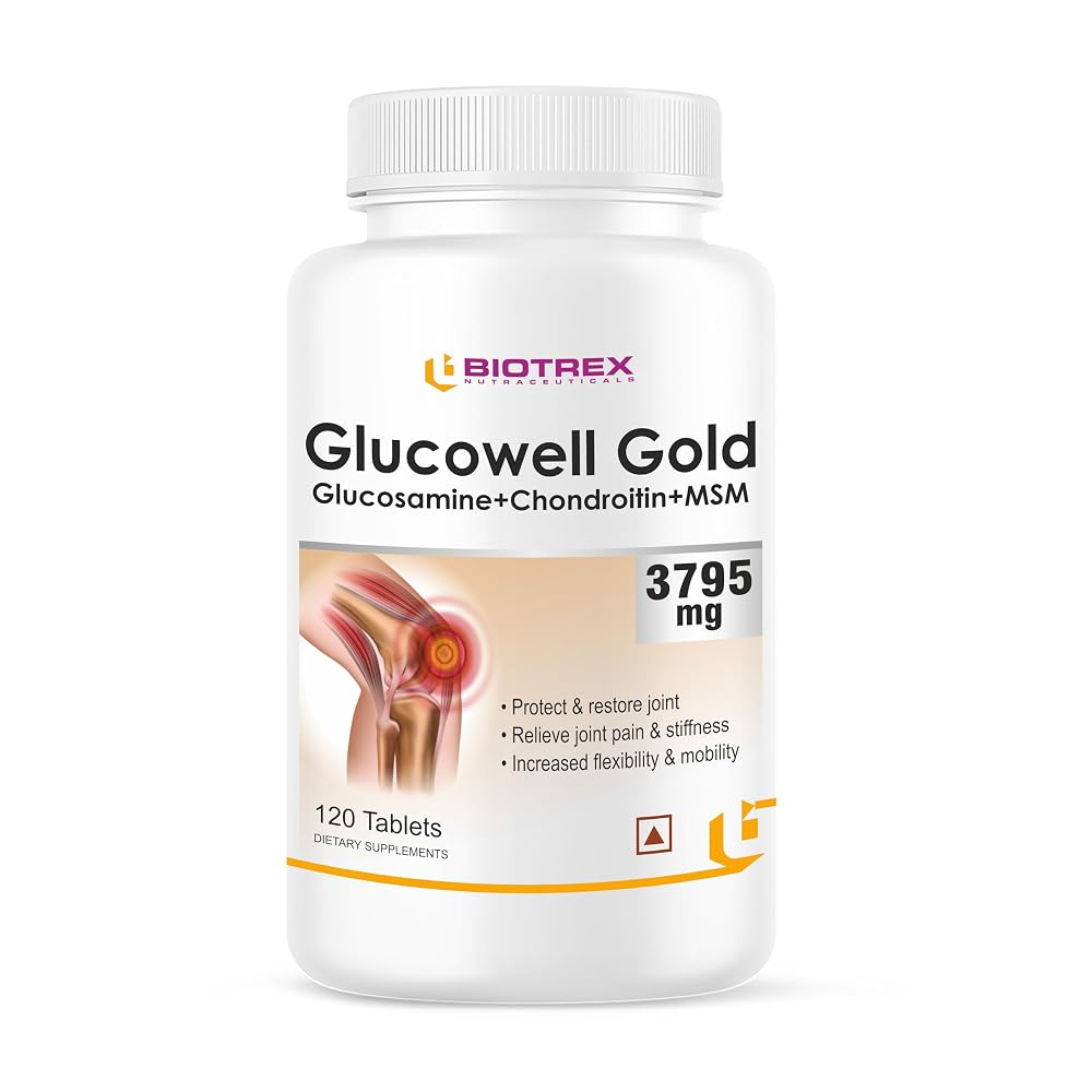 BIOTREX NUTRACEUTICALS Glucosamine Chondroitin MSM - 60 Capsules