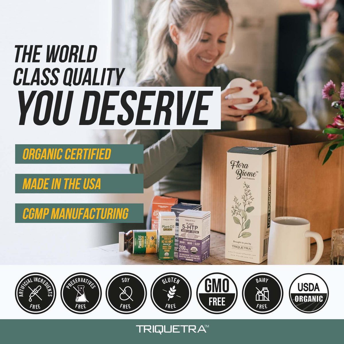 Triquetra Health Organic Plant D3 + K2 (5000 iu D3) - All-Trans MK7