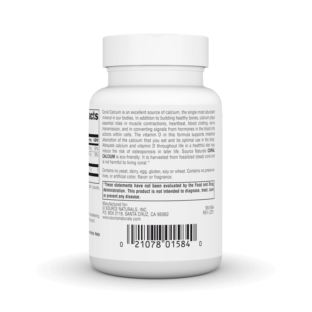 Source Naturals Coral Calcium 600mg