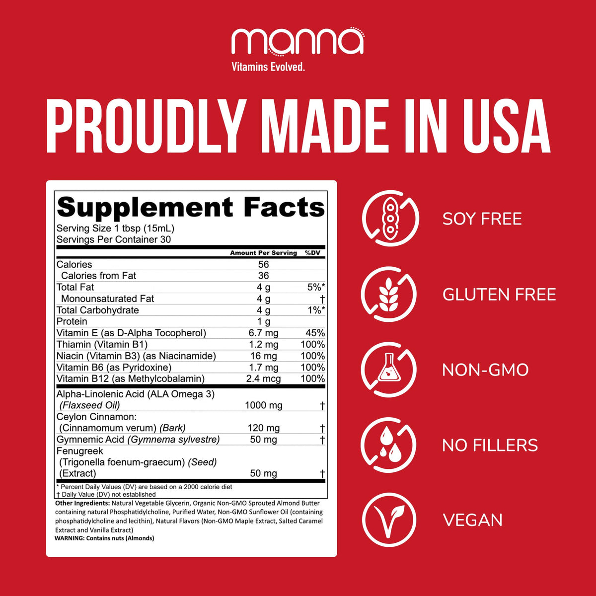 Manna Vitamins Evolved - Liposomal Blood Sugar Complex - Supports - image 5