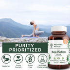 Natural Nutra Bee Pollen 500 mg Vitality Support - 100 Tablets - image 4
