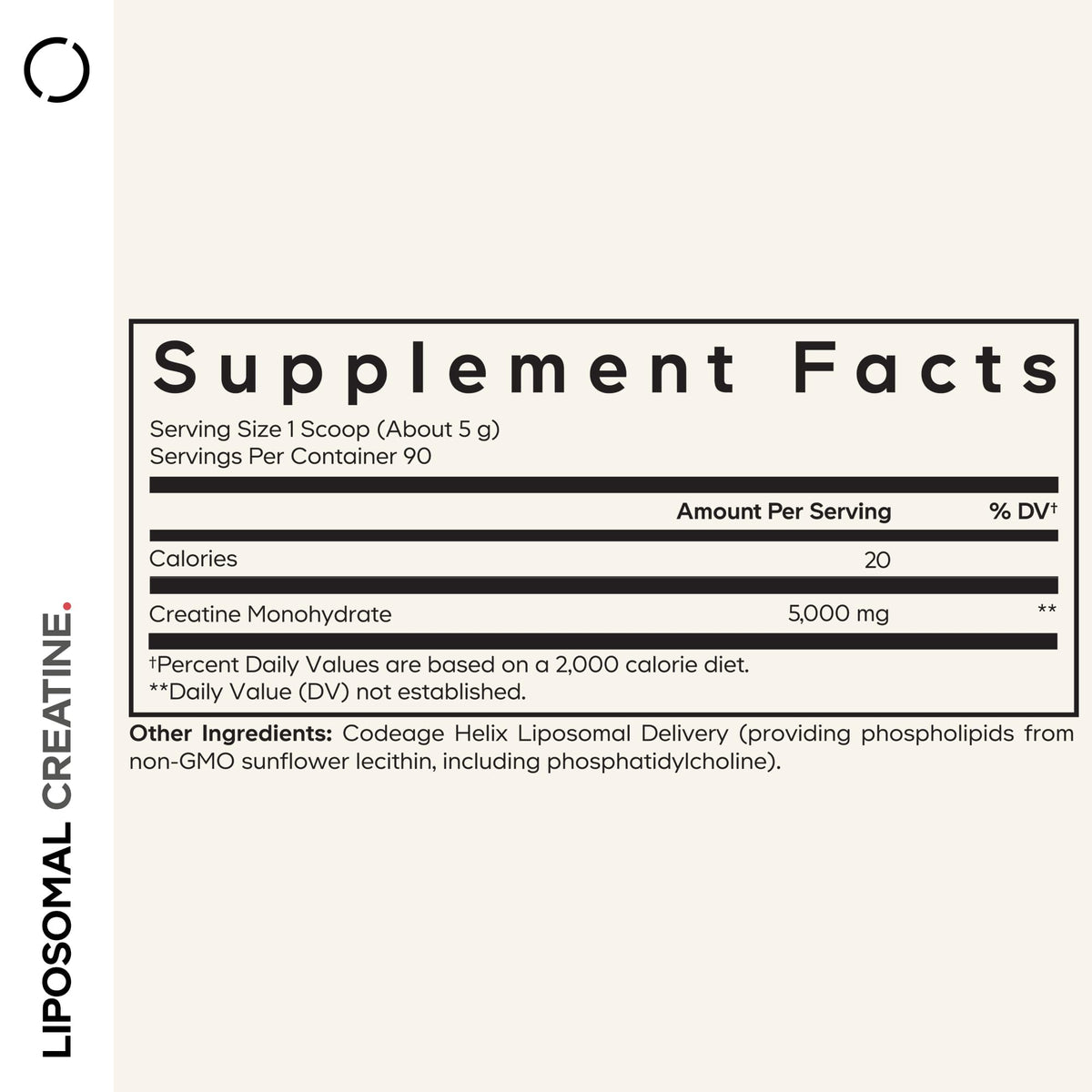 Codeage Liposomal Creatine Monohydrate Powder Supplement