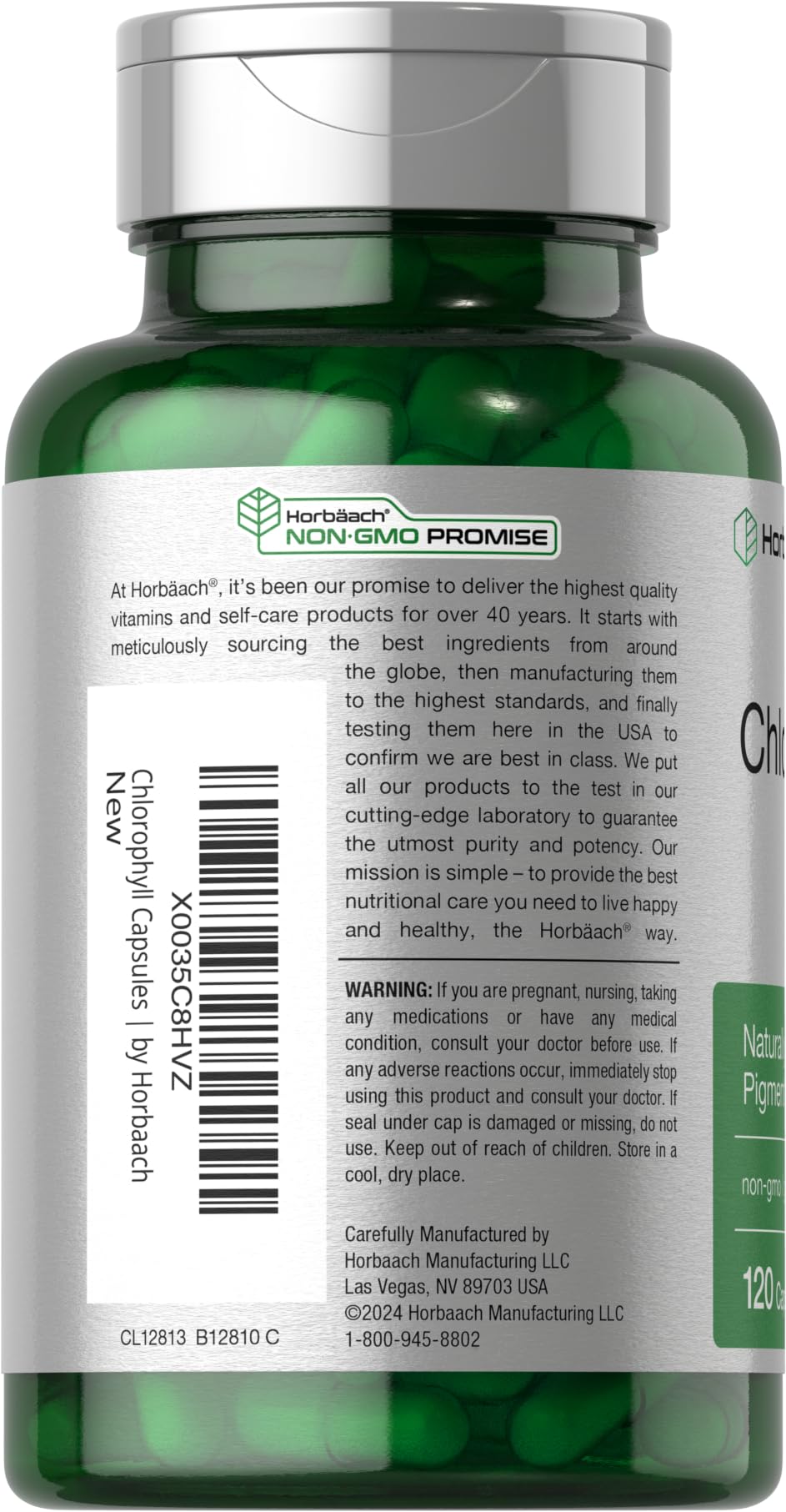 Horbäach Chlorophyll Capsules with Copper - 120 Count - image 3