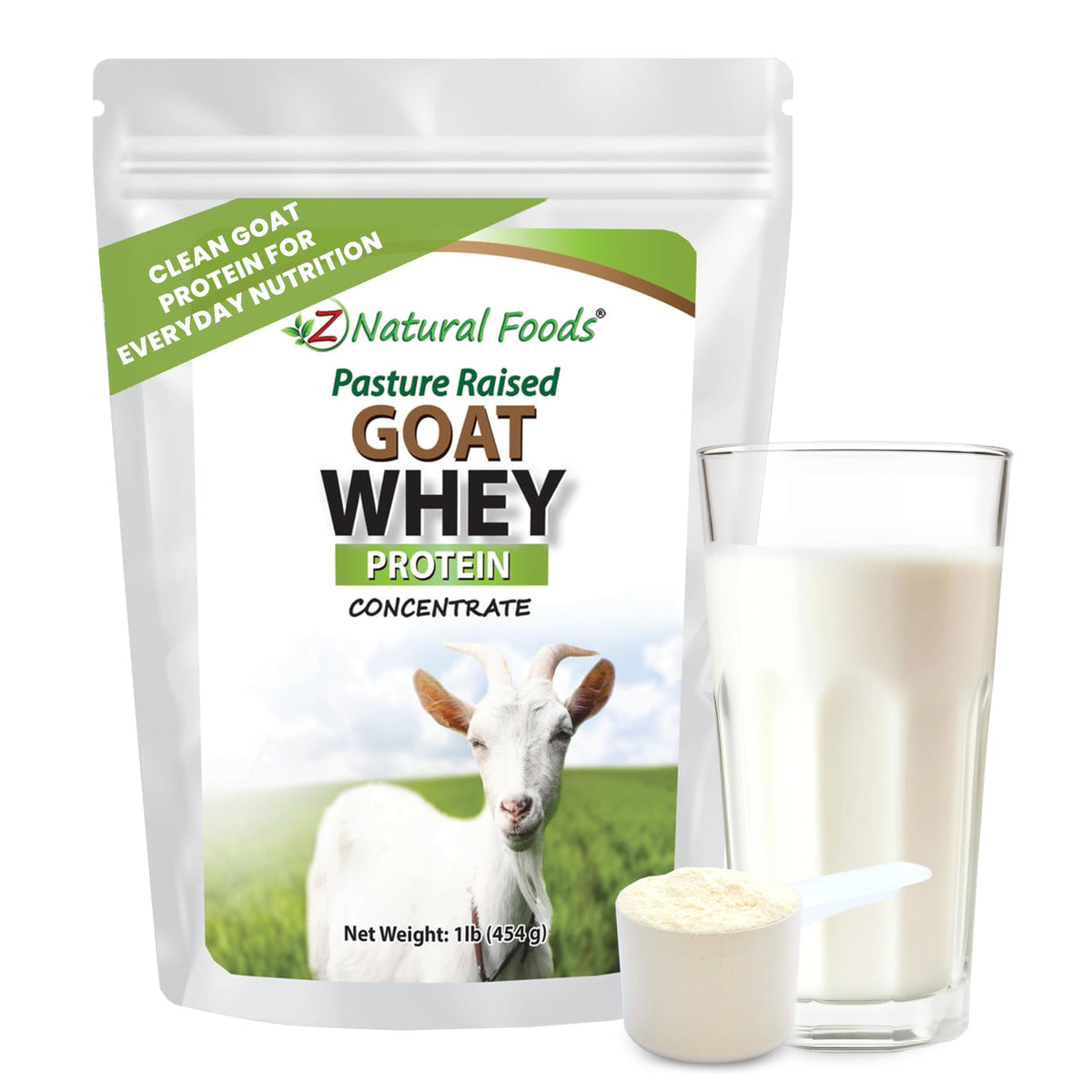 Z Natural Foods Goat Whey Protein Powder Concentrate - Pasture Raised