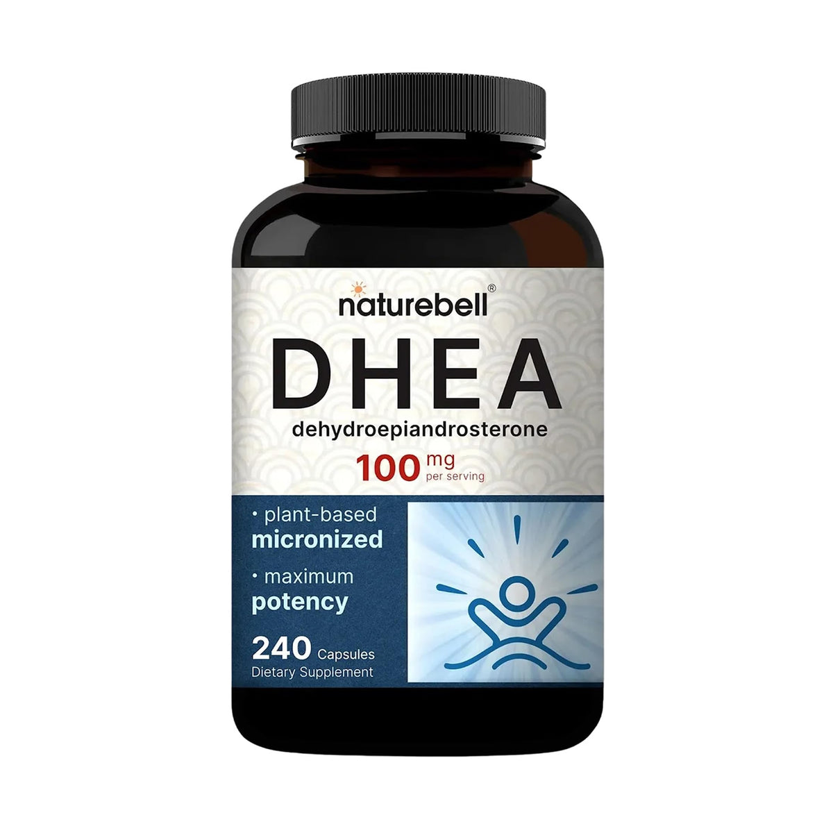 NatureBell DHEA 100mg Supplement for Healthy Aging - 240 Capsules
