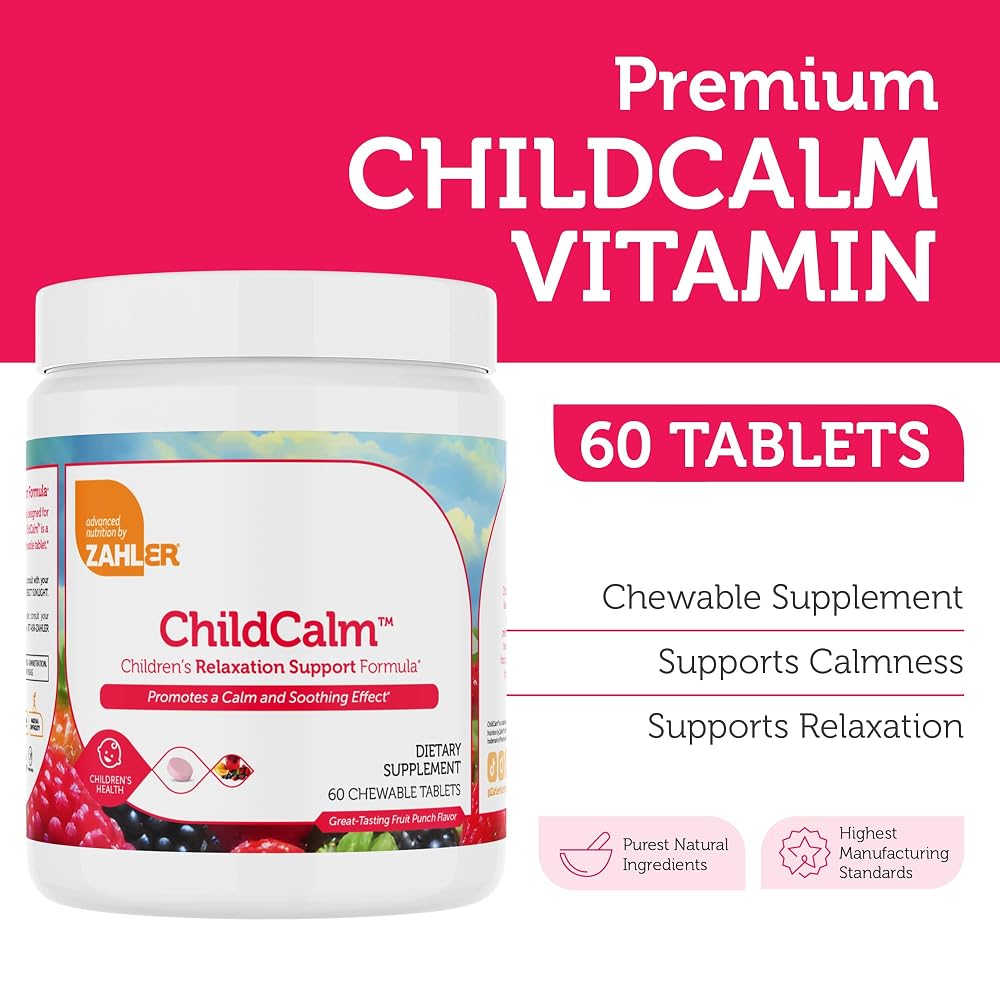 Zahler ChildCalm Magnesium Chewable for Kids - 60 Tablets - image 3