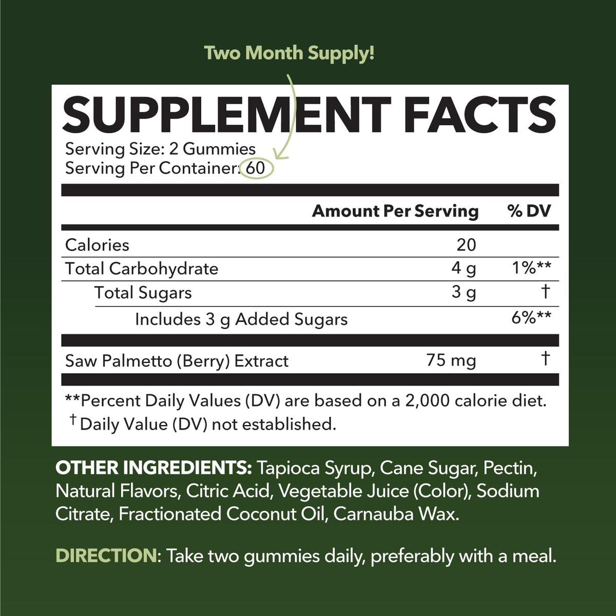 HAVASU NUTRITION Saw Palmetto for Men Gummies - DHT Blocker