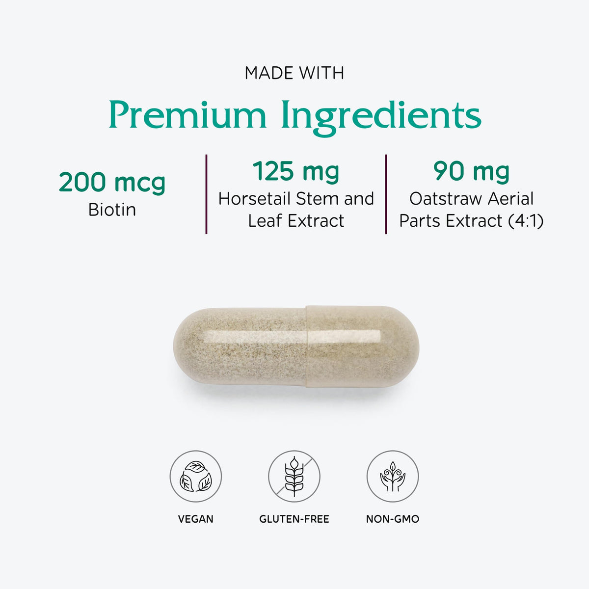 Vitanica Luminous Hair, Skin & Nails Support - 60 Capsules - image 4