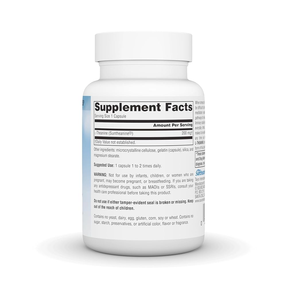 Source Naturals Serene Science L-Theanine 200 mg - 60 Capsules - image 2