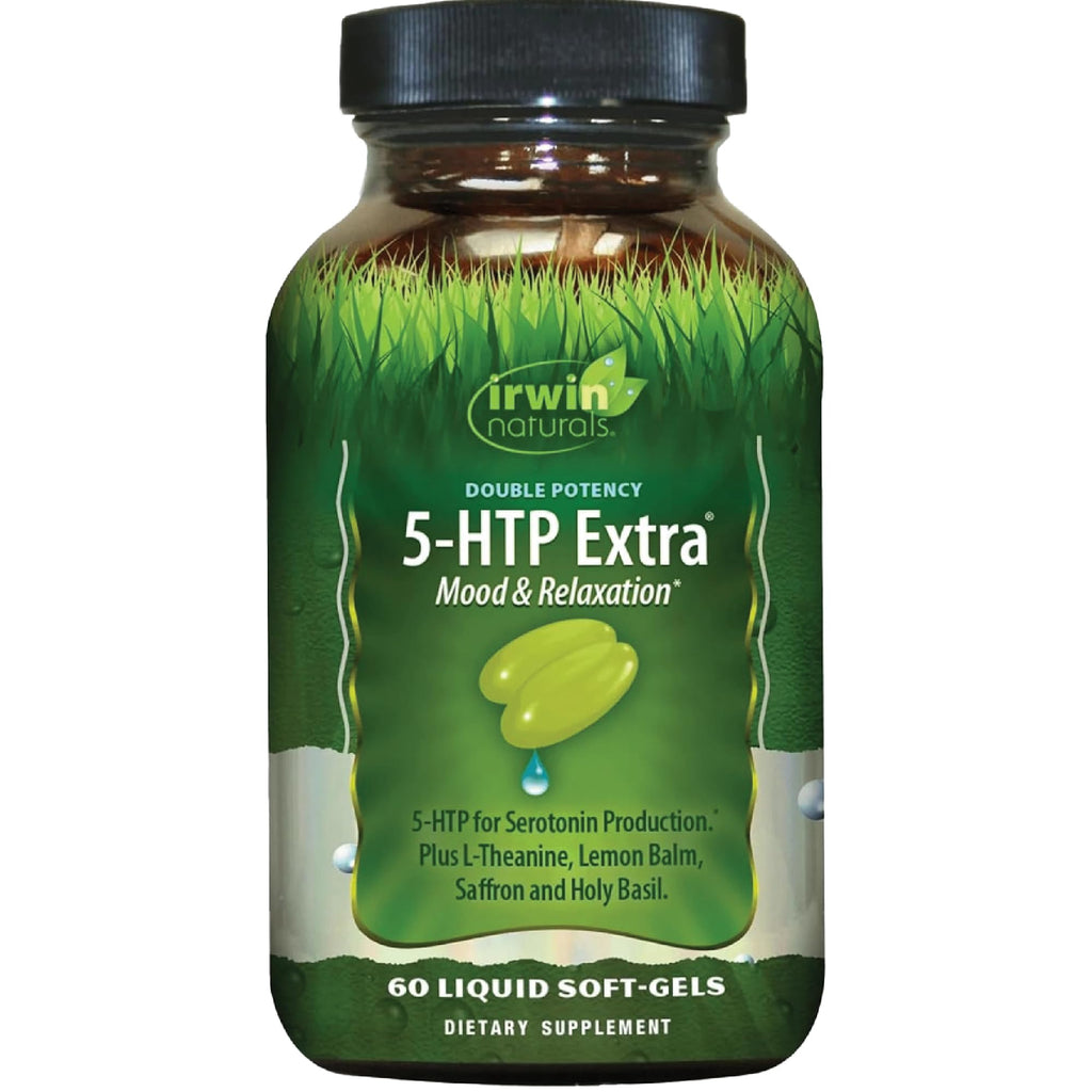 Irwin Naturals Double Potency 5-HTP Extra 60 Liquid Soft-Gels