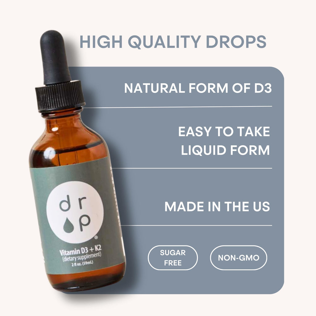 D R P Vitamin D3 + K2 Liquid Drops Bone Support - 2 fl oz - image 6