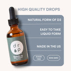 D R P Vitamin D3 + K2 Liquid Drops Bone Support - 2 fl oz - image 6