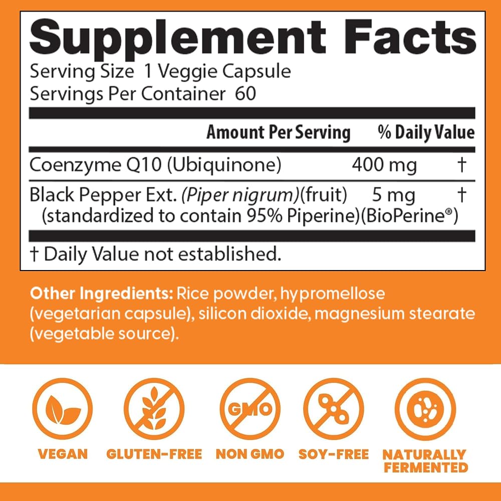 Doctor's BEST High Absorption CoQ10 400mg with BioPerine - image 2