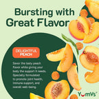 YUM-V'S YumV's Turmeric Gummies with Ginger and Piperine - Peach