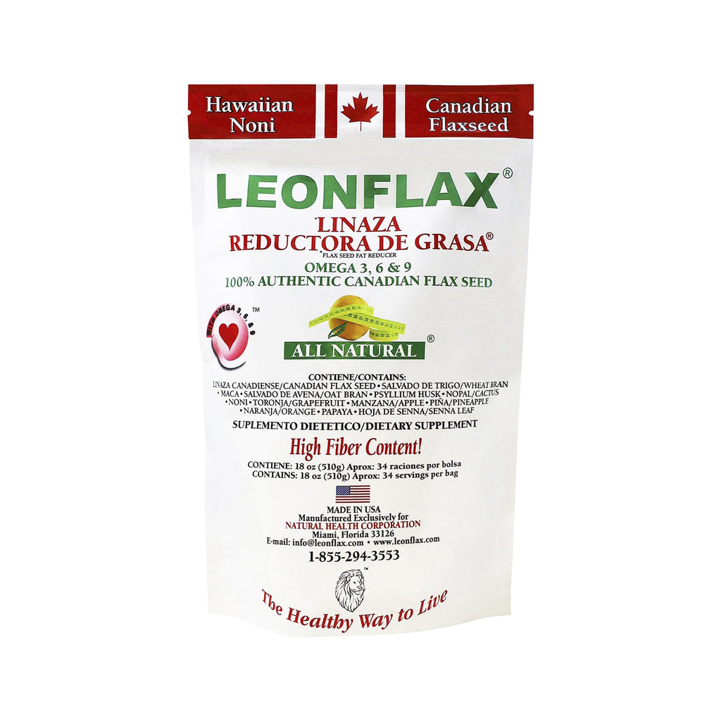 Leonflax 100% Canadian Flax Seed Powder - 18 Oz