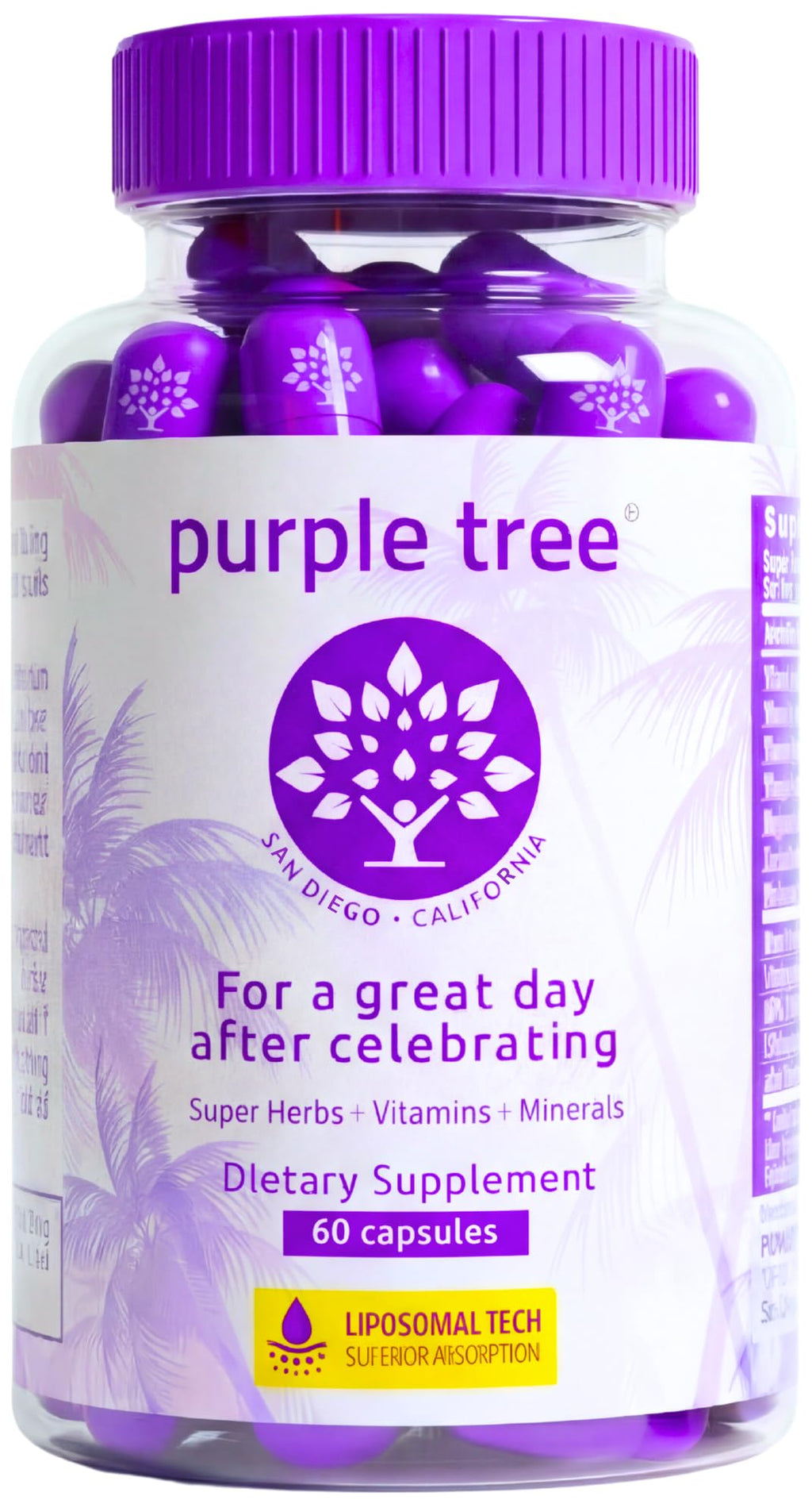 Purple Tree Post-Celebration Wellness Vitamins