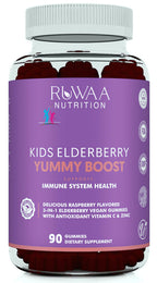 RUWAA NUTRITION Sambucus Elderberry Gummies for Kids with Zinc