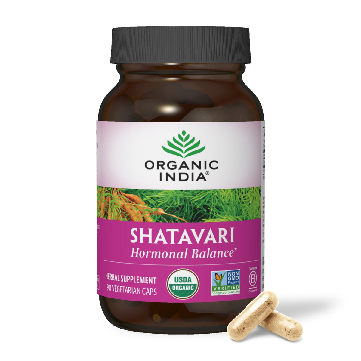 ORGANIC INDIA Shatavari Capsules Hormonal Balance - 90 Capsules