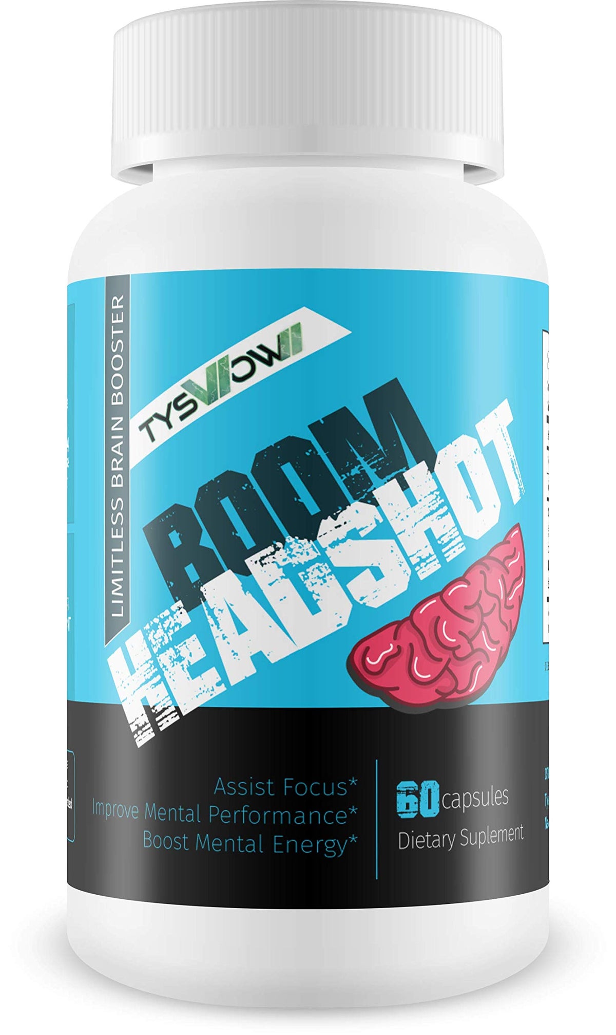 Tyswow Boom Headshot Brain Booster L-Carnitine - 60 Capsules