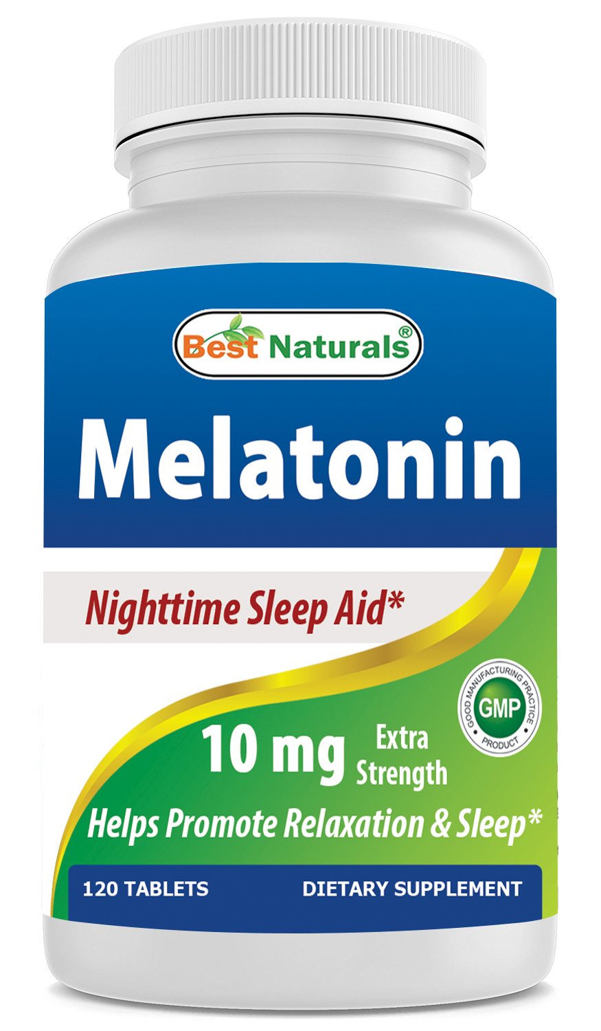 Best Naturals Melatonin 10mg Sleep Support Tablets - 120 Count