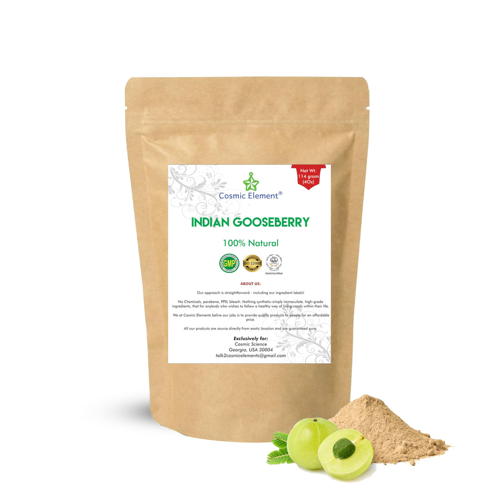 Cosmic Element Organic Amla Powder for Hair & Skin - 4 oz