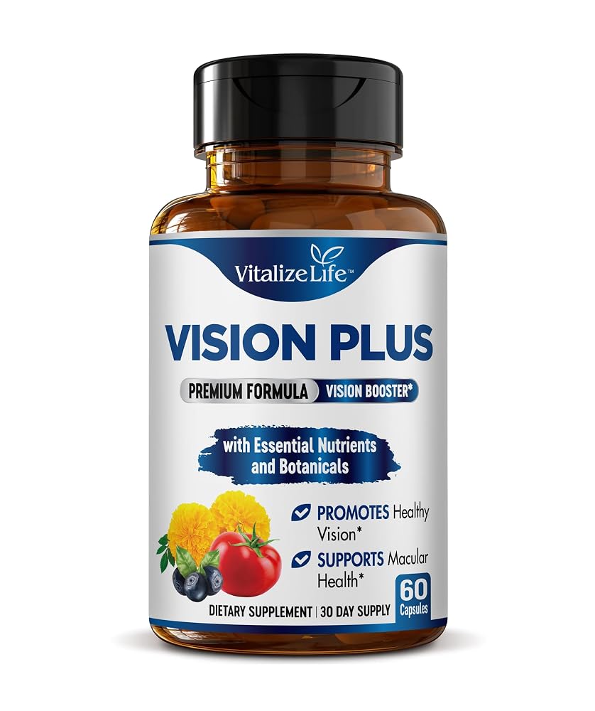 Vitalize Life Vision Plus Eye Supplement with Lutein – 60 Capsules