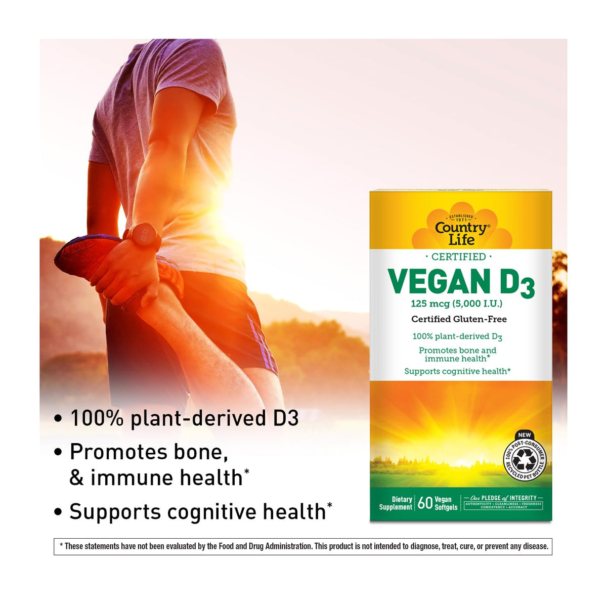 Country Life Vitamin D3 5000 IU Vegan - 60 Softgels - image 6