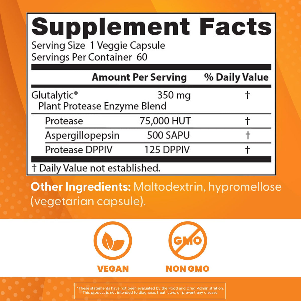Doctor's BEST Gluten Rescue Protease Enzyme - 60 Vegetarian Capsules - image 4