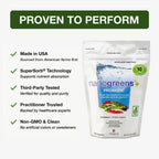 Biopharma Scientific NanoGreens + Probiotic Green Spirulina Powder