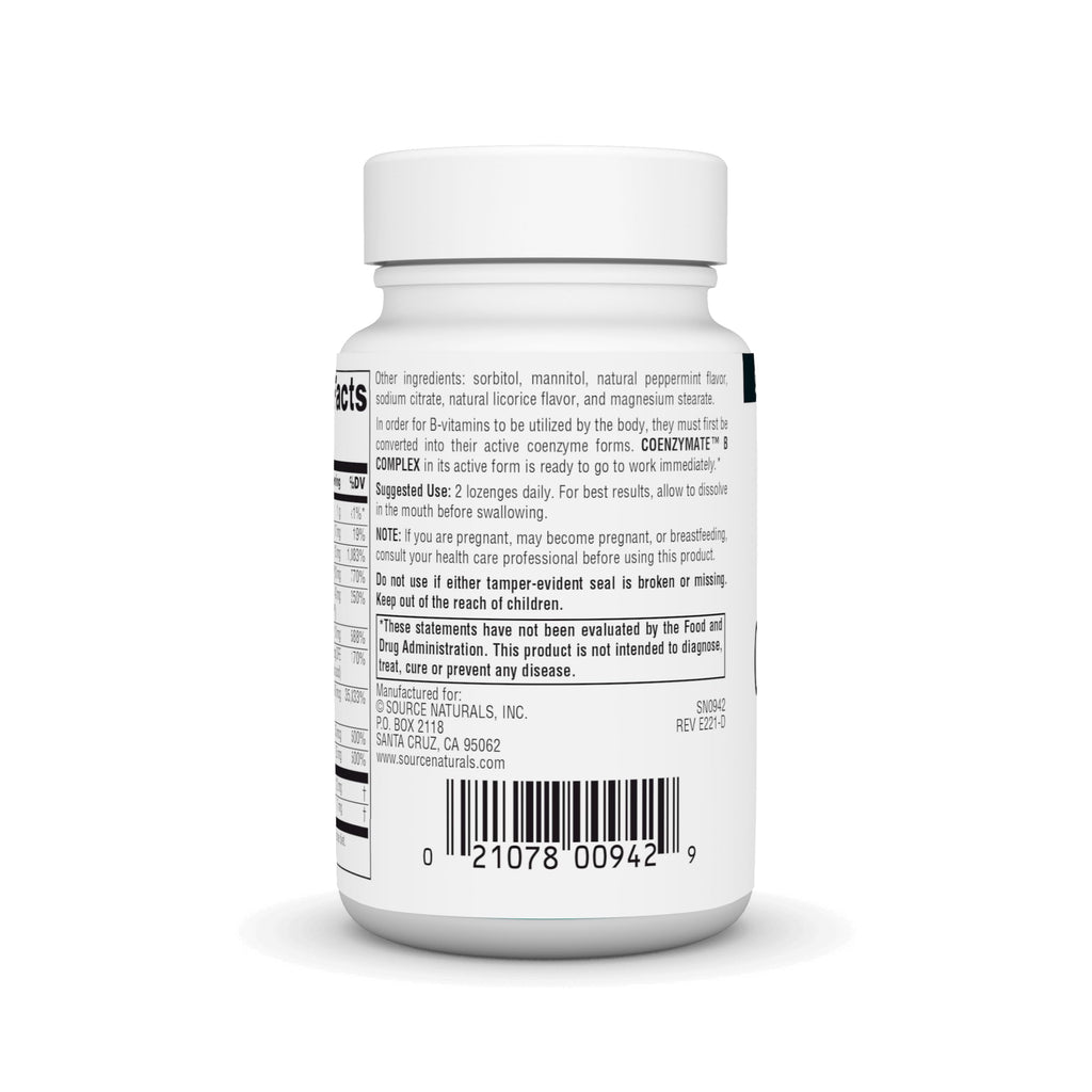 Source Naturals Coenzymate B Complex - Peppermint Flavor That Melts