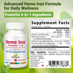NEW ROOTS HERBAL Heme Iron 11 mg with Vitamin C & B12 - 30 Vegetable Capsules - image 7